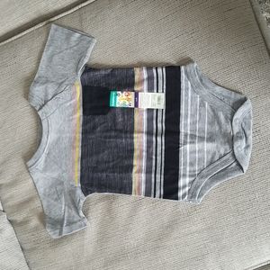 Pocket stripe bodysuit 12 months
